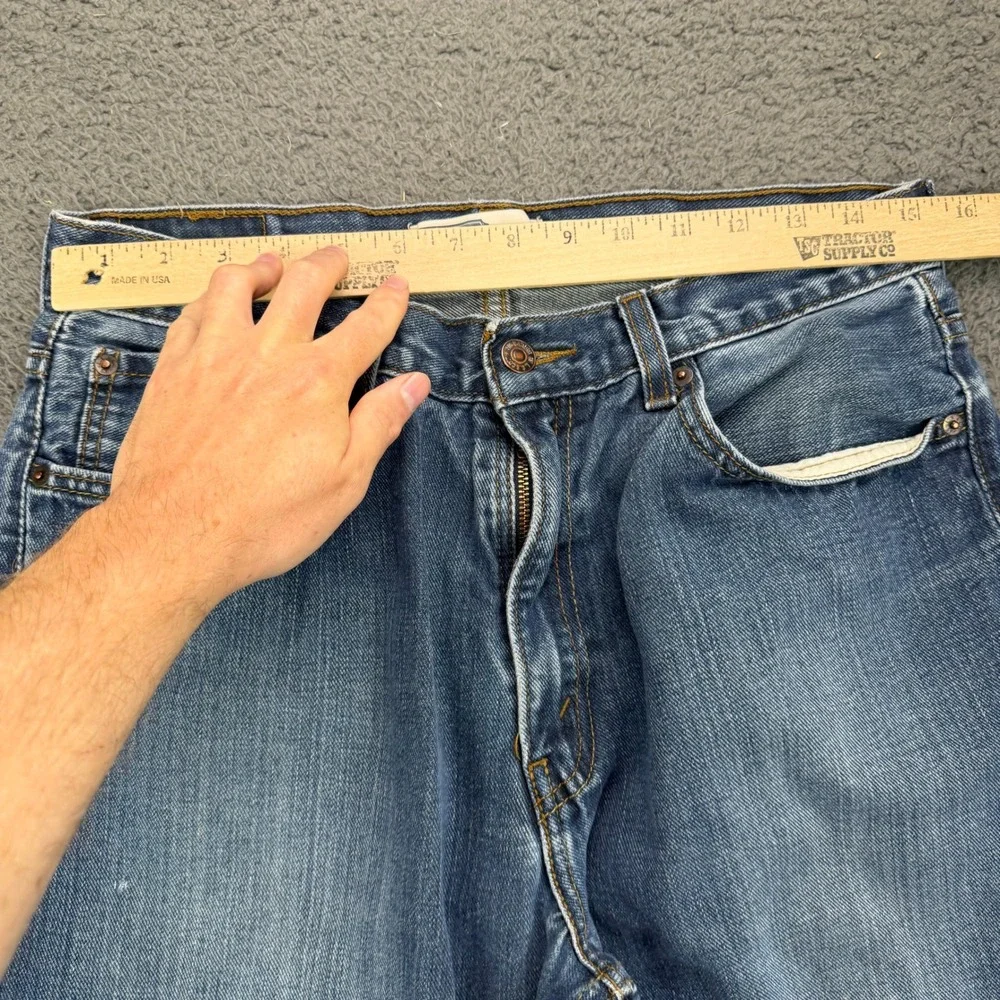 Signature by Levi Strauss Mens Relaxed Fit Blue Jeans W34 L30 100% Cotton